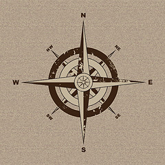 Image showing Canvas compass