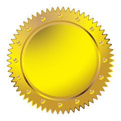 Image showing Wax golden seal