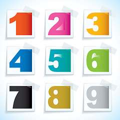 Image showing Number paper tags