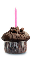 Image showing First birthday cupcake