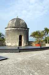 Image showing sentry box lookout The Wall Cartagena Colombia South America