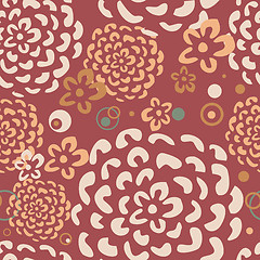 Image showing Bright Floral seamless pattern