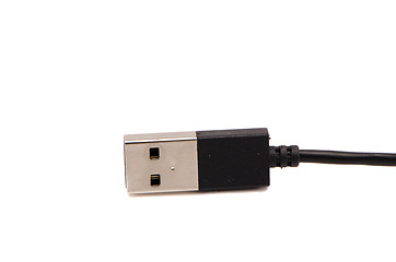 Image showing USB device cable plug connector isolated on white 