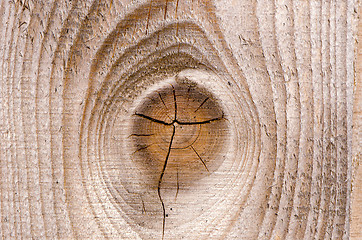 Image showing Background closeup of wooden plank board wall 