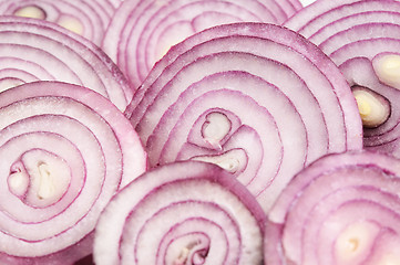 Image showing Chopped red onion
