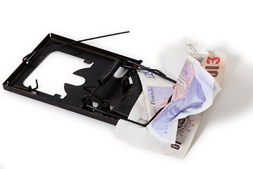 Image showing sterling pound financial trap