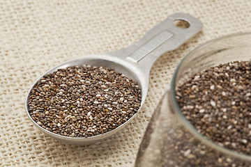Image showing tablespoon of chia seeds