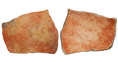 Image showing Anasazi clay pottery shard