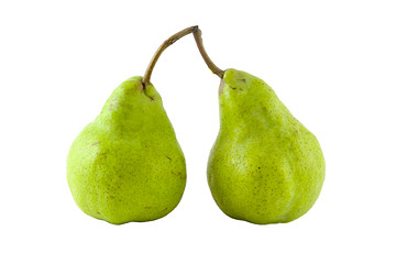 Image showing Two pears