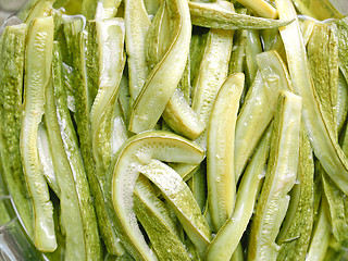 Image showing Courgettes zucchini