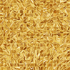 Image showing Gold mosaic background. EPS 8