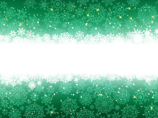 Image showing Christmas stars green stripes. EPS 8