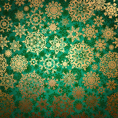 Image showing Christmas pattern snowflake background. EPS 8