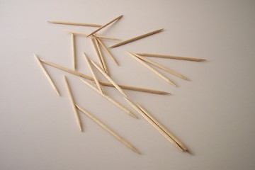 Image showing spread toothpicks