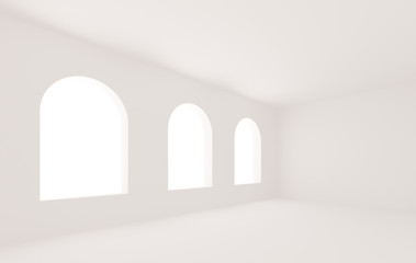 Image showing Empty White Room