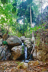 Image showing small waterfall in stream