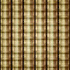 Image showing rows of coins money