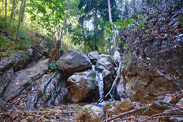 Image showing small waterfall in stream