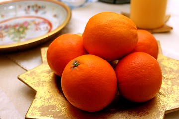 Image showing christmas decoration oranges