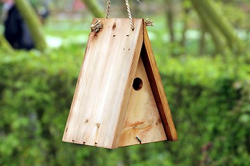 Image showing wooden bird house