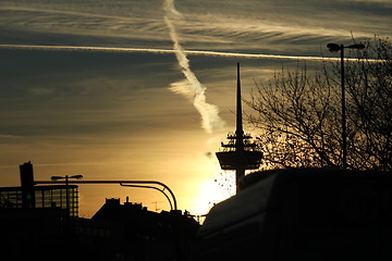 Image showing city sundown colonge germany