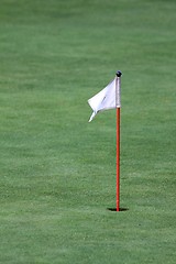 Image showing golf flag