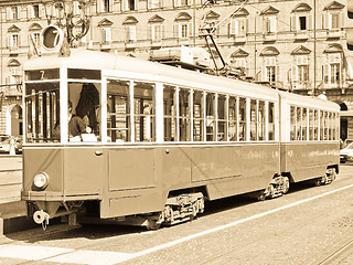 Image showing Old tram in Turin