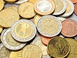 Image showing Euro coins