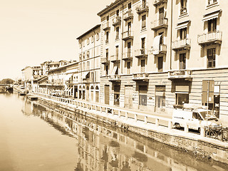 Image showing Naviglio Grande, Milan