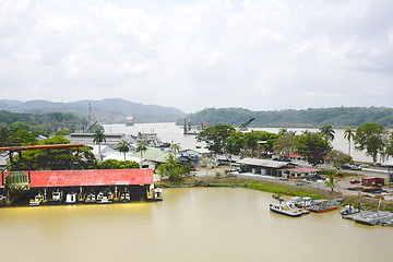 Image showing Panama Canal, dredging area