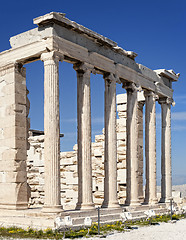 Image showing Ruins of Erechtheion temple - Acropolis