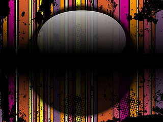 Image showing Glass Circle Background Stripes Black