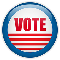 Image showing United States Election Vote Button.