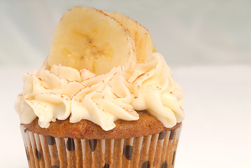 Image showing Carrot cupcake with cream cheese frosting
