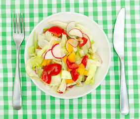 Image showing Fresh Vegetable Salad