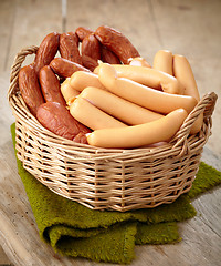 Image showing various sausages