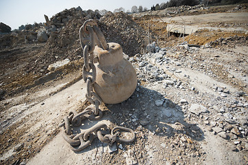 Image showing Demolition metal ball