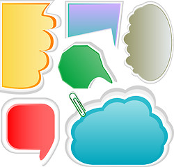 Image showing Paper cloud bubble for speech