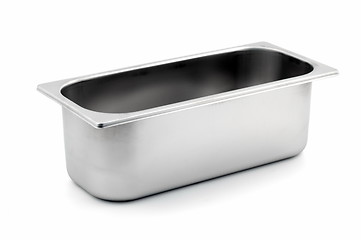 Image showing Rectangular Ice-cream shop metal container