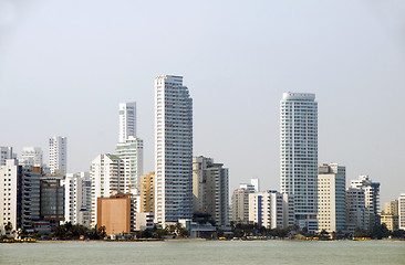 Image showing  high rise buildings Bocagrande beach  Cartagena Colombia South 