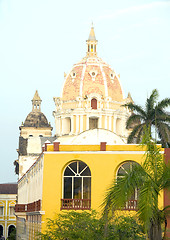 Image showing rooftop view Iglesia de Santo Domingo Cartagena Colombia South A