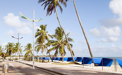 Image showing waterfront beach promenade San Andres Island Colombia South Amer