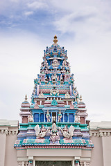 Image showing hindu temple roof in penang