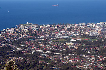 Image showing wollongong city and suburbs