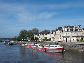 Image showing Angers, quai des Carmes, France, Europe