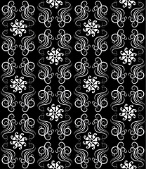 Image showing Seamless pattern in black and white