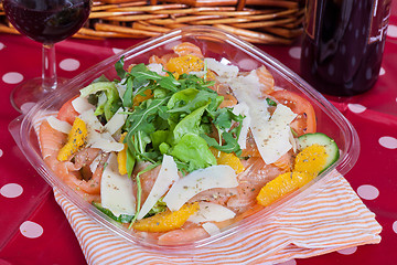 Image showing Salmon salad