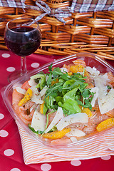 Image showing Salmon salad