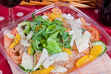 Image showing Salmon salad
