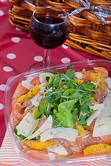 Image showing Salmon salad